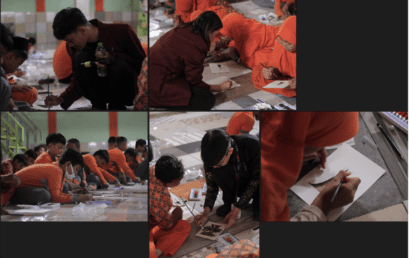 PELATIHAN MENGGAMBAR DENGAN MEDIA CAT AIR UNTUK SISWA SEKOLAH DASAR IT AL-FAJAR